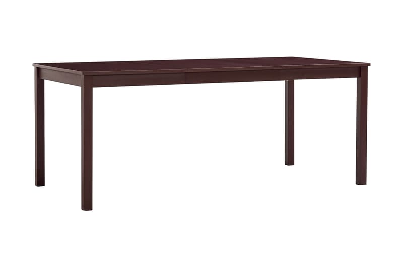 Spisebord mørkebrun 180x90x73 cm furu - Brun - Møbler - Bord - Spisebord & kjøkkenbord