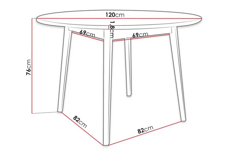 Spisebord - Natur - Møbler - Bord - Spisebord & kjøkkenbord