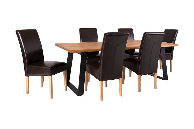 Spisebord Rotterdam med 6 stoler - Spisebord & kjøkkenbord