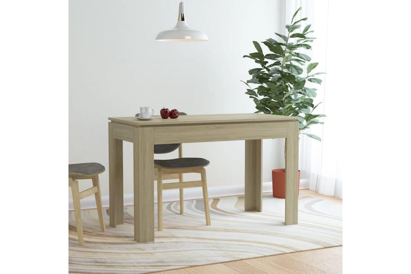 Spisebord sonoma eik 120x60x76 cm sponplate - Møbler - Bord - Spisebord & kjøkkenbord