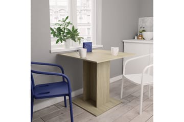 Spisebord sonoma eik 80x80x75 cm sponplate - Brun - Møbler - Bord - Spisebord & kjøkkenbord