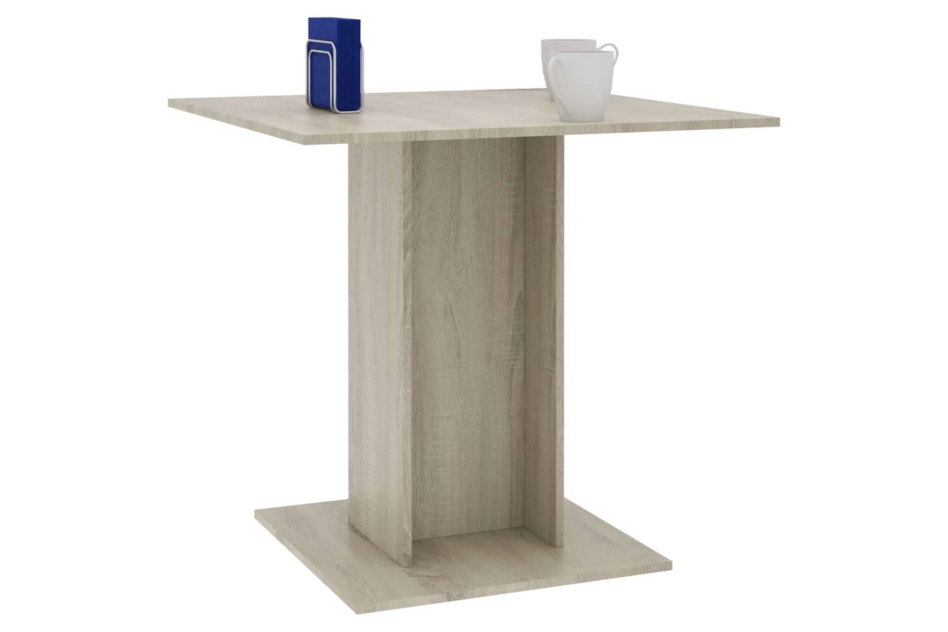 Spisebord sonoma eik 80x80x75 cm sponplate - Brun - Møbler - Bord - Spisebord & kjøkkenbord