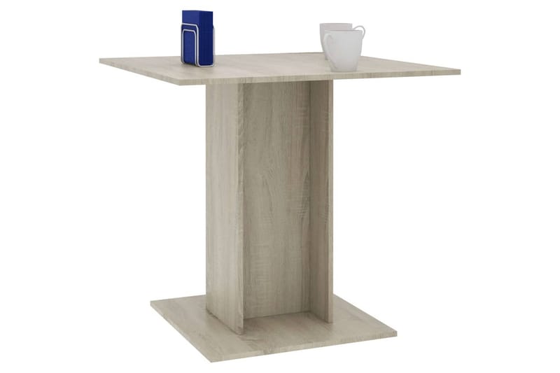 Spisebord sonoma eik 80x80x75 cm sponplate - Brun - Møbler - Bord - Spisebord & kjøkkenbord