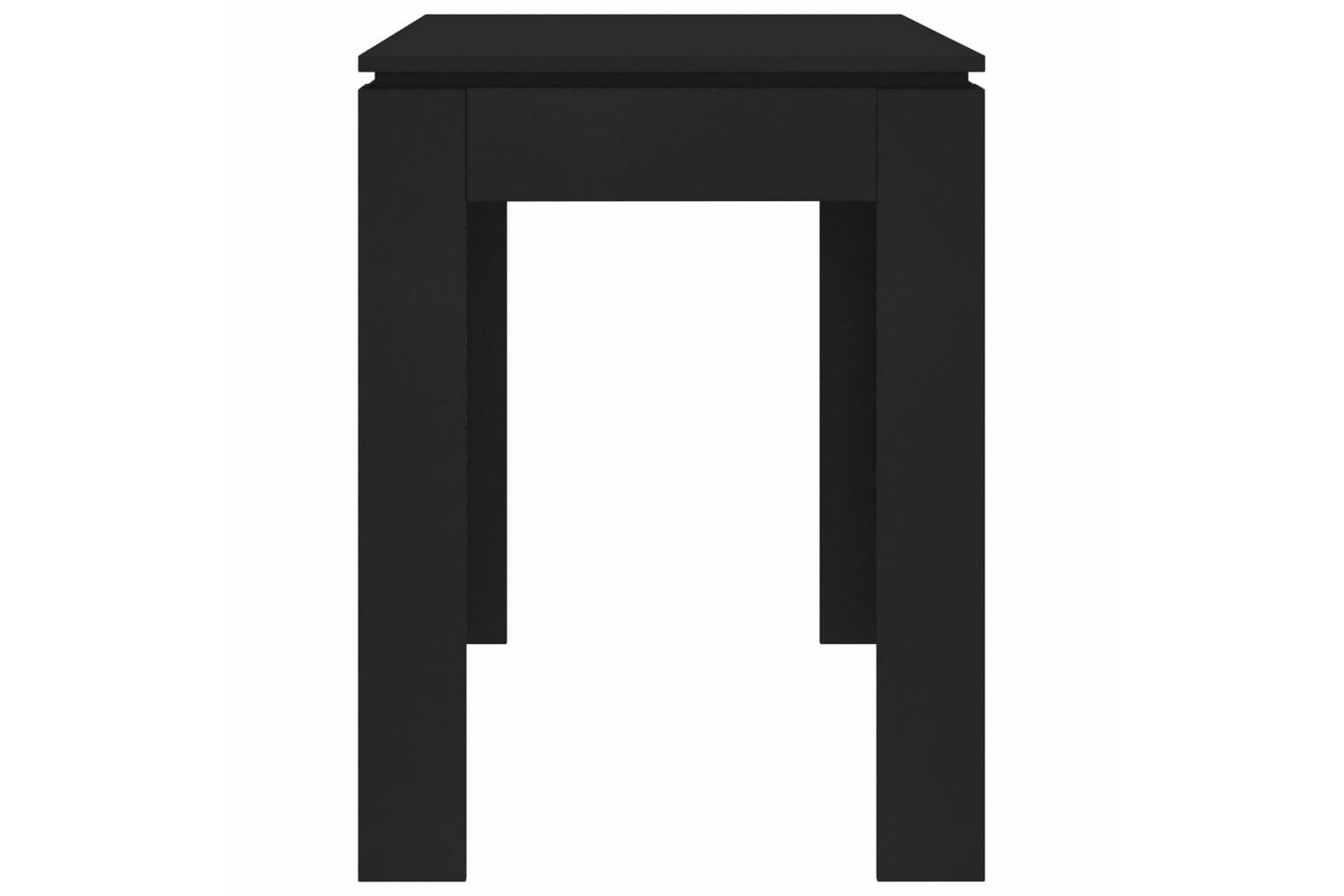 Spisebord svart 120x60x76 cm sponplate - Møbler - Bord - Spisebord & kjøkkenbord