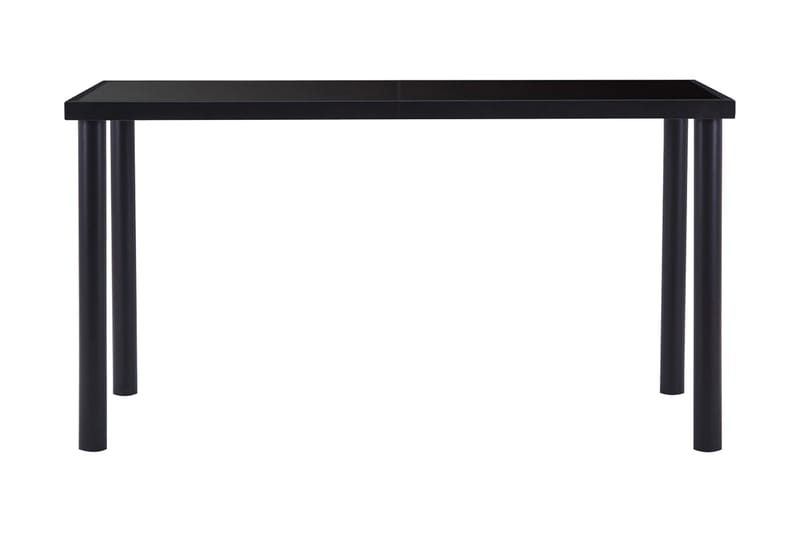 Spisebord svart 140x70x75 cm herdet glass - Svart - Møbler - Bord - Spisebord & kjøkkenbord