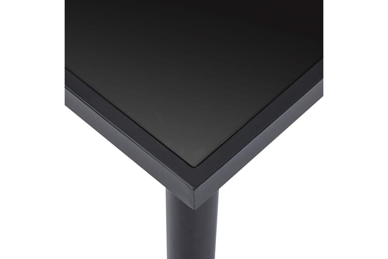 Spisebord svart 140x70x75 cm herdet glass - Svart - Spisebord & kjøkkenbord