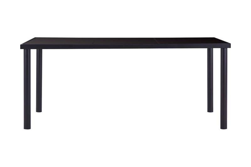 Spisebord svart 180x90x75 cm herdet glass - Svart - Møbler - Bord - Spisebord & kjøkkenbord