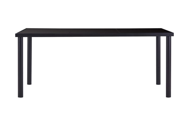 Spisebord svart 180x90x75 cm herdet glass - Svart - Spisebord & kjøkkenbord