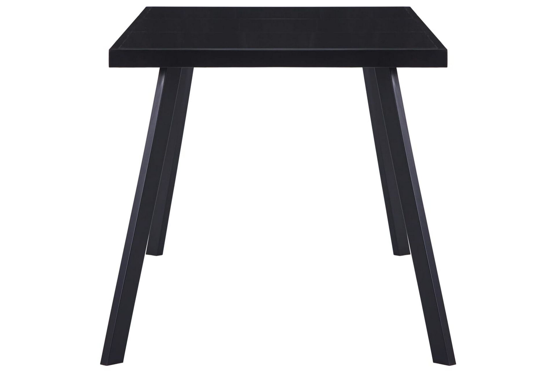 Spisebord svart 180x90x75 cm herdet glass - Svart - Møbler - Bord - Spisebord & kjøkkenbord