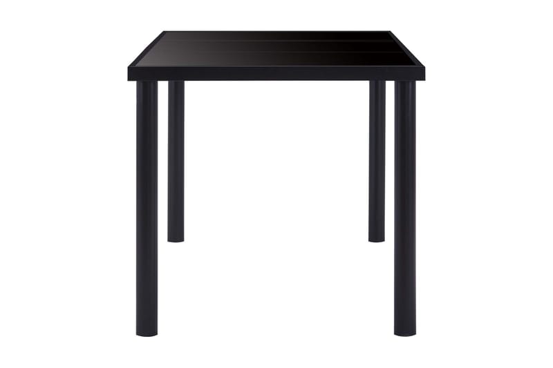Spisebord svart 200x100x75 cm herdet glass - Svart - Møbler - Bord - Spisebord & kjøkkenbord