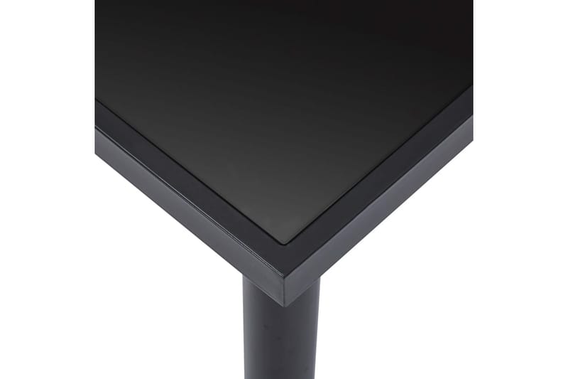 Spisebord svart 200x100x75 cm herdet glass - Svart - Møbler - Bord - Spisebord & kjøkkenbord