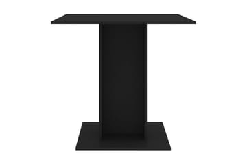 Spisebord svart 80x80x75 cm sponplate - Svart - Møbler - Bord - Spisebord & kjøkkenbord