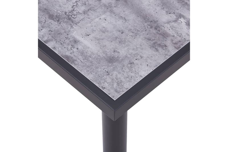 Spisebord svart og betonggrå 140x70x75 cm MDF - Svart - Møbler - Bord - Spisebord & kjøkkenbord