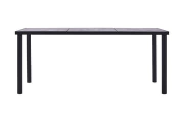 Spisebord svart og betonggrå 200x100x75 cm MDF - Svart - Møbler - Bord - Spisebord & kjøkkenbord