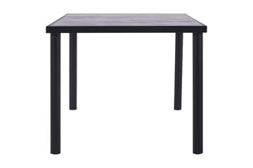 Spisebord svart og betonggrå 200x100x75 cm MDF - Svart - Møbler - Bord - Spisebord & kjøkkenbord