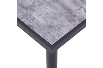 Spisebord svart og betonggrå 200x100x75 cm MDF - Svart - Møbler - Bord - Spisebord & kjøkkenbord