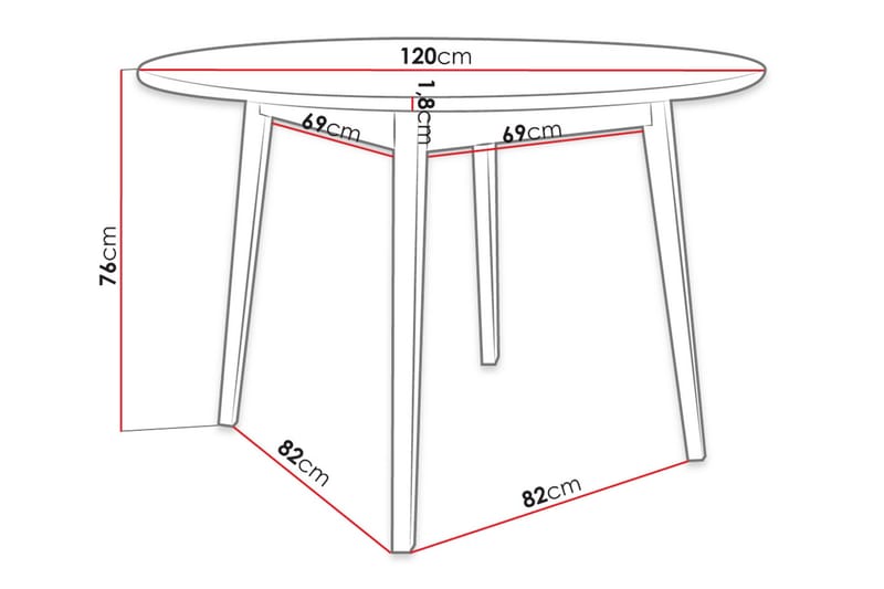 Spisebord - Svart - Møbler - Bord - Spisebord & kjøkkenbord
