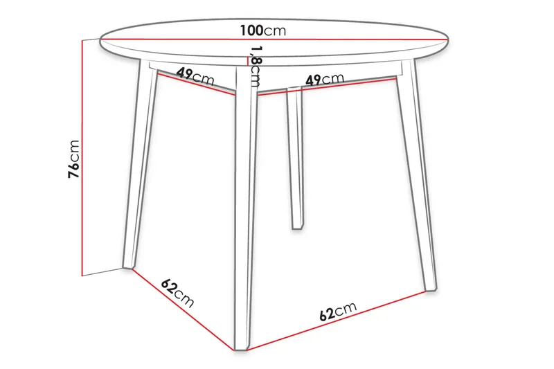 Spisebord - Svart - Møbler - Bord - Spisebord & kjøkkenbord