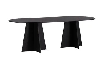 Spisebord Venture Home Bootcut spisebord 230x115x75 cm ovalt Black - Møbler - Bord - Spisebord & kjøkkenbord