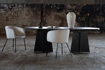 Spisebord Venture Home Bootcut spisebord 230x115x75 cm ovalt Black - Møbler - Bord - Spisebord & kjøkkenbord