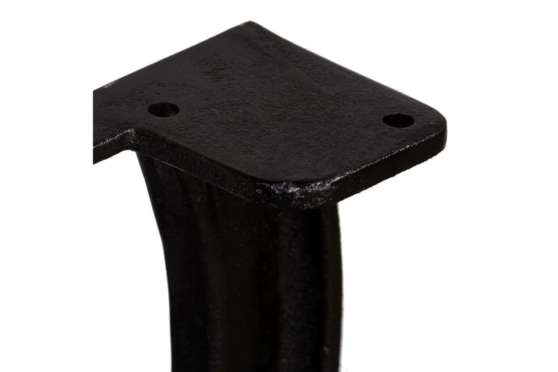 Spisebordben 2 stk X-ramme støpejern - Svart - Møbler - Bord - Spisebord & kjøkkenbord