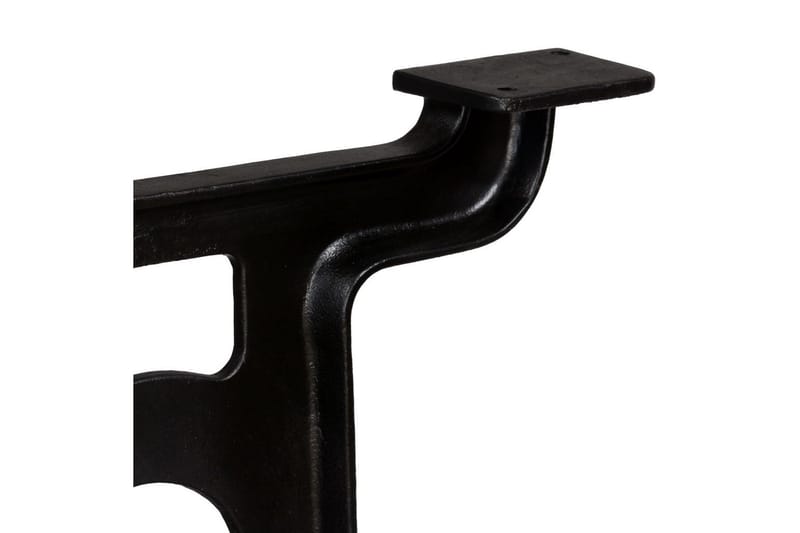 Spisebordben 2 stk Y-ramme støpejern - Svart - Møbler - Bord - Spisebord & kjøkkenbord