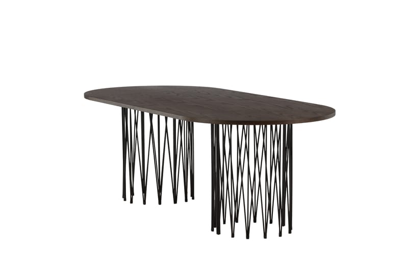 Stonaro Spisebord 220x100x74 cm Oval - Brun - Spisebord & kjøkkenbord