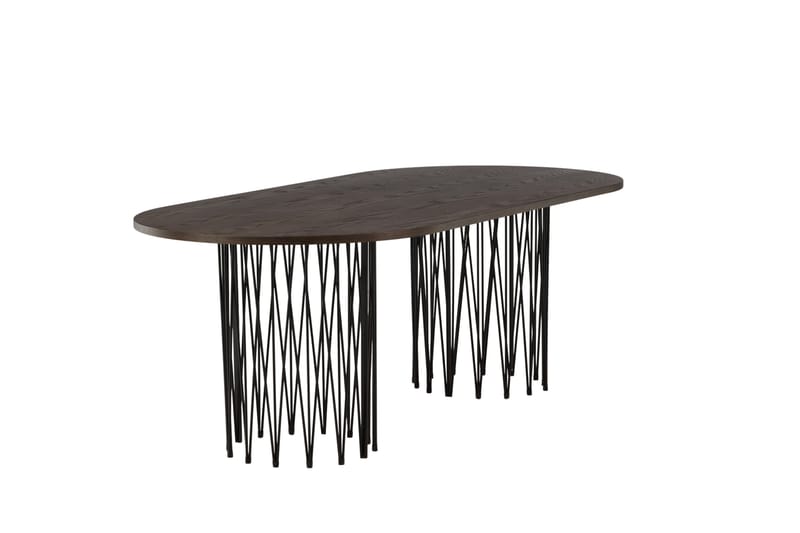 Stonaro Spisebord 220x100x74 cm Oval - Brun - Spisebord & kjøkkenbord