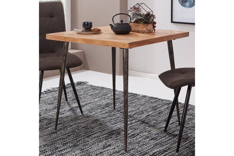 Synia Spisebord 80 cm - Brun - Spisebord & kjøkkenbord