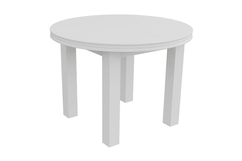 Tabell Forlengningsbart Spisebord 100 cm - Hvit - Møbler - Bord - Spisebord & kjøkkenbord