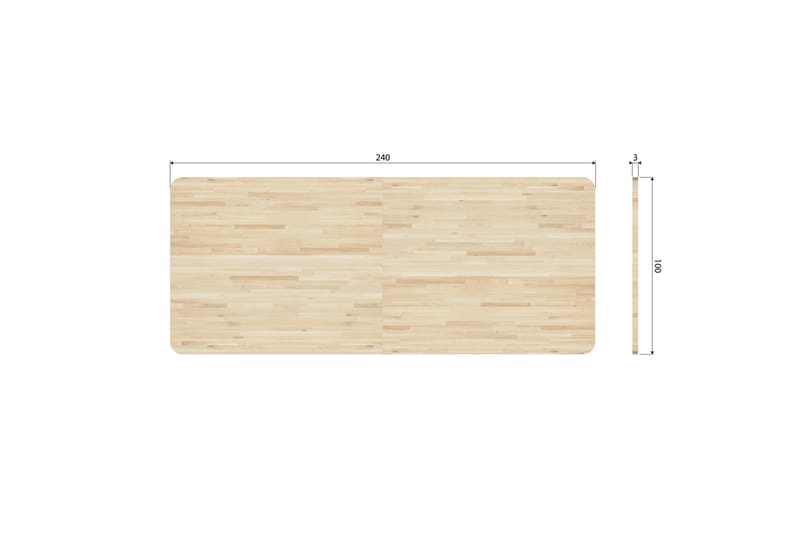 Tablo Spisebord 240 cm - Naturell - Møbler - Bord - Spisebord & kjøkkenbord