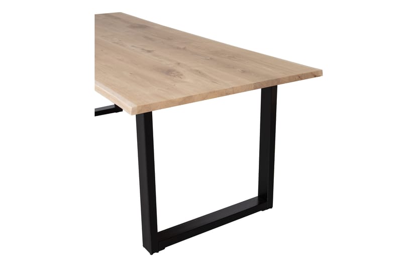 Tablo Spisebord U-Formede Ben 160 cm - Eik/Svart - Spisebord & kjøkkenbord
