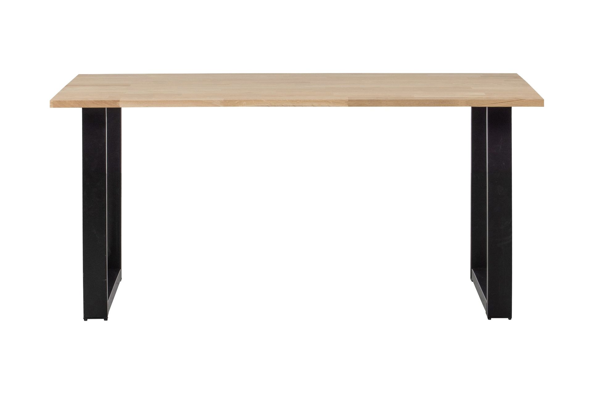 Tablo Spisebord U-Formede Ben 160 cm Ubehandlet - Eik/Svart