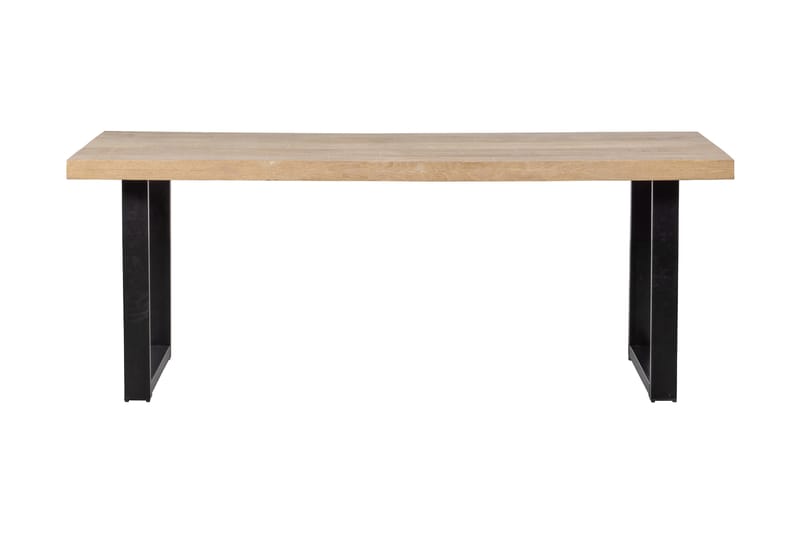 Tablo Spisebord U-Formede Ben 180 cm - Natur/Svart - Møbler - Bord - Spisebord & kjøkkenbord