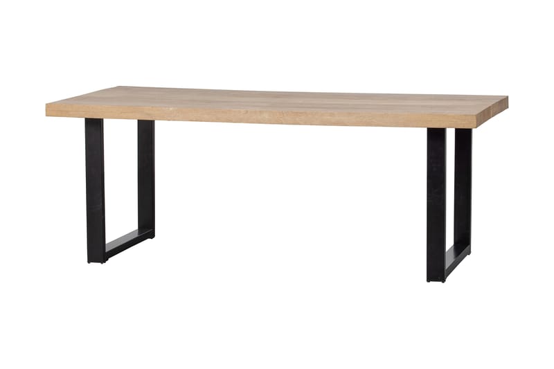 Tablo Spisebord U-Formede Ben 180 cm - Natur/Svart - Spisebord & kjøkkenbord