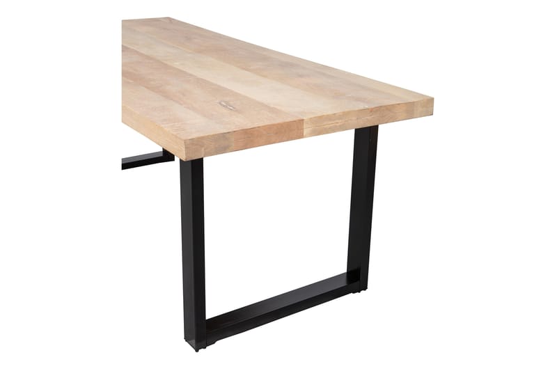 Tablo Spisebord U-Formede Ben 180 cm - Natur/Svart - Spisebord & kjøkkenbord