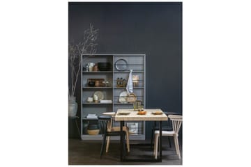 Tablo Spisebord U-Formede Ben 180 cm - Spetskypert/Natur/Svart - Møbler - Bord - Spisebord & kjøkkenbord