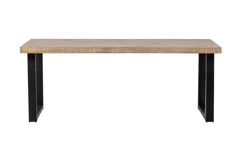 Tablo Spisebord U-Formede Ben 180 cm - Spetskypert/Natur/Svart - Spisebord & kjøkkenbord