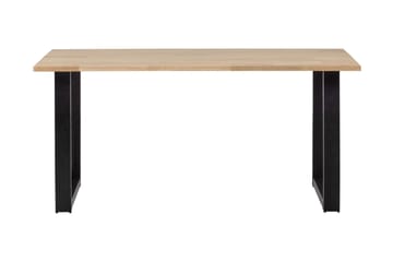 Tablo Spisebord U-Formede Ben 180 cm Ubehandlet - Eik/Svart - Møbler - Bord - Spisebord & kjøkkenbord