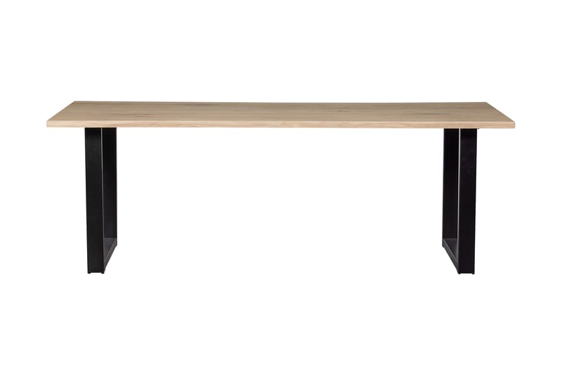 Tablo Spisebord U-Formede Ben 220 cm - Eik/Svart - Møbler - Bord - Spisebord & kjøkkenbord