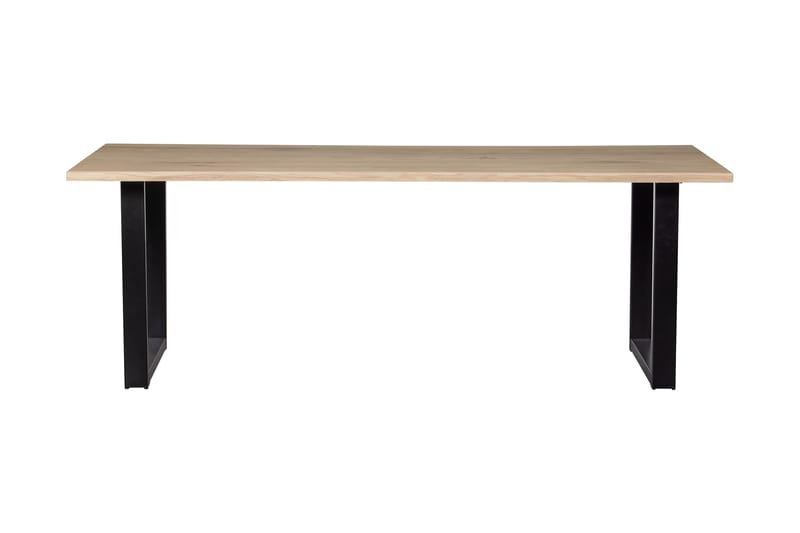 Tablo Spisebord U-Formede Ben 220 cm - Eik/Svart - Spisebord & kjøkkenbord