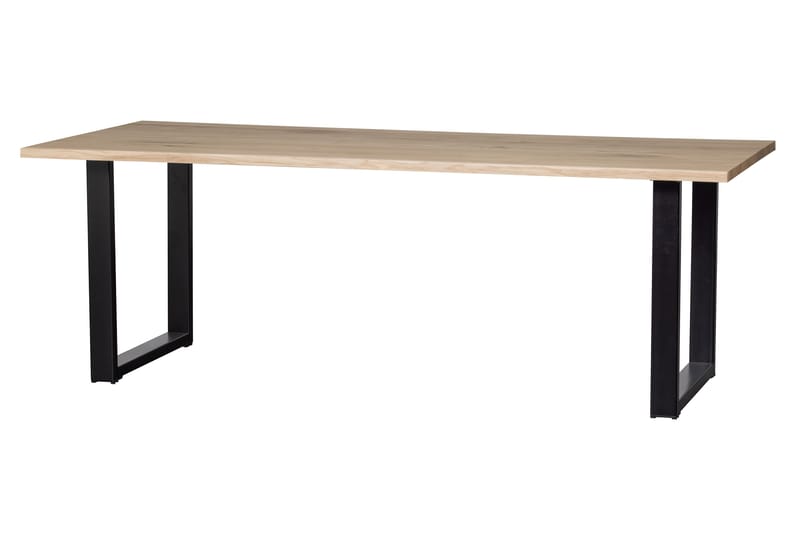 Tablo Spisebord U-Formede Ben 220 cm - Eik/Svart - Møbler - Bord - Spisebord & kjøkkenbord