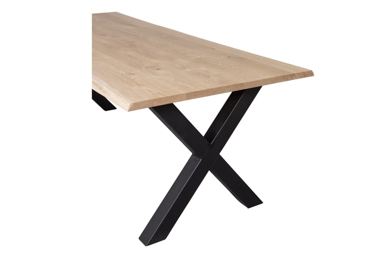 Tablo Spisebord X-Formede Ben 180 cm - Eik/Svart - Spisebord & kjøkkenbord