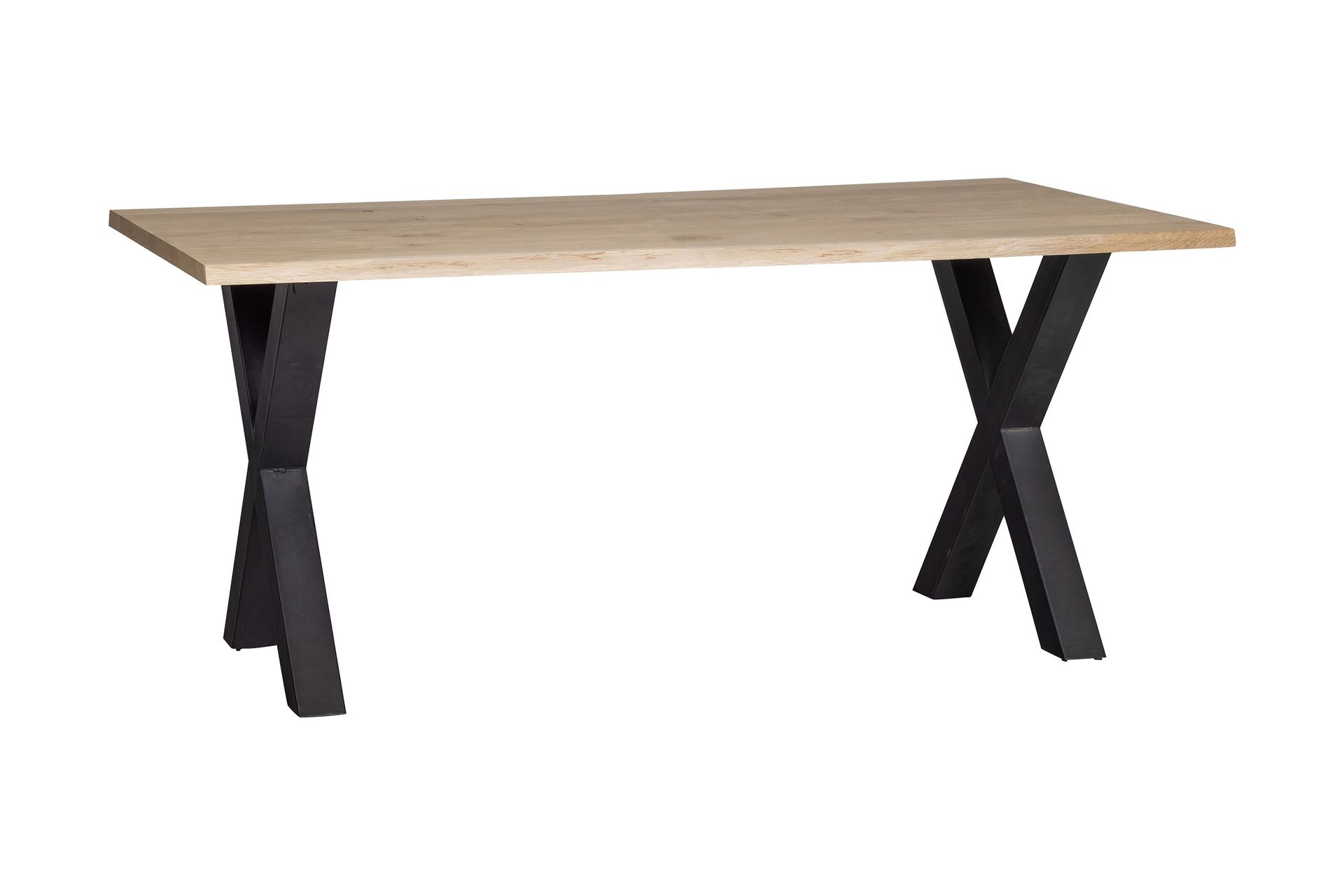 Tablo Spisebord X-Formede Ben 180 cm - Eik/Svart - Møbler - Bord - Spisebord & kjøkkenbord
