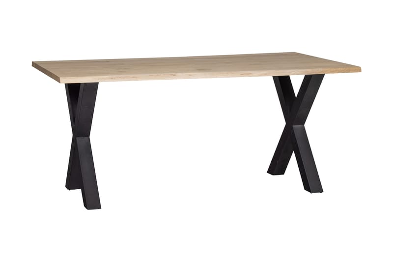 Tablo Spisebord X-Formede Ben 180 cm - Eik/Svart - Spisebord & kjøkkenbord