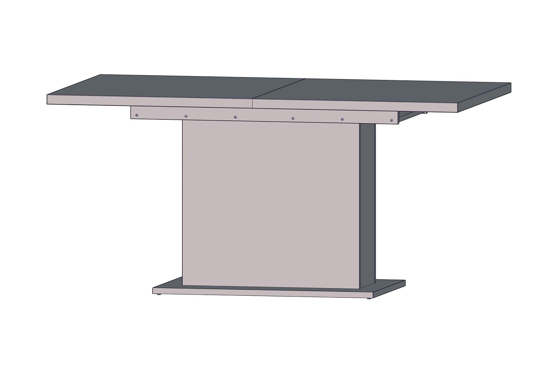 Talebi Spisebord 90 cm - Brun / Hvit - Møbler - Bord - Spisebord & kjøkkenbord