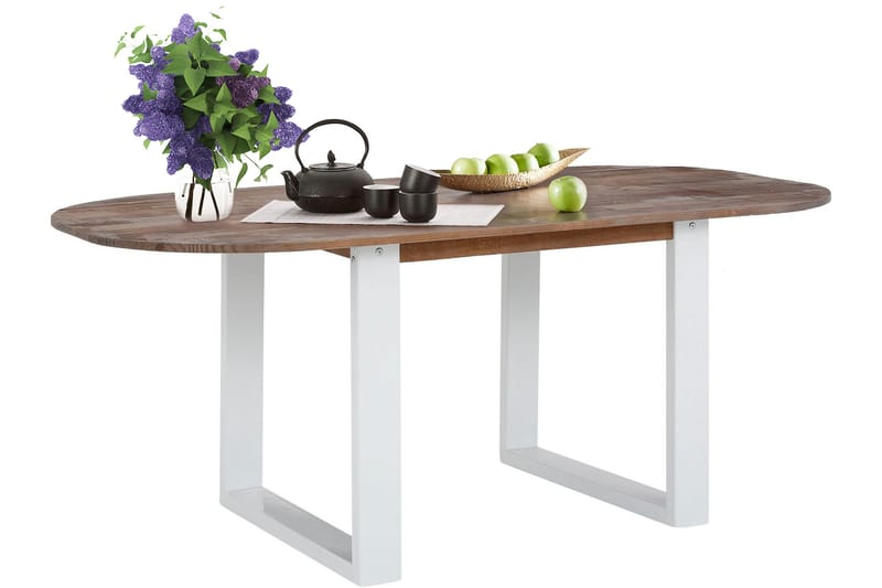 Telestad Spisebord Ovalt 220 cm - Brun - Spisebord & kjøkkenbord