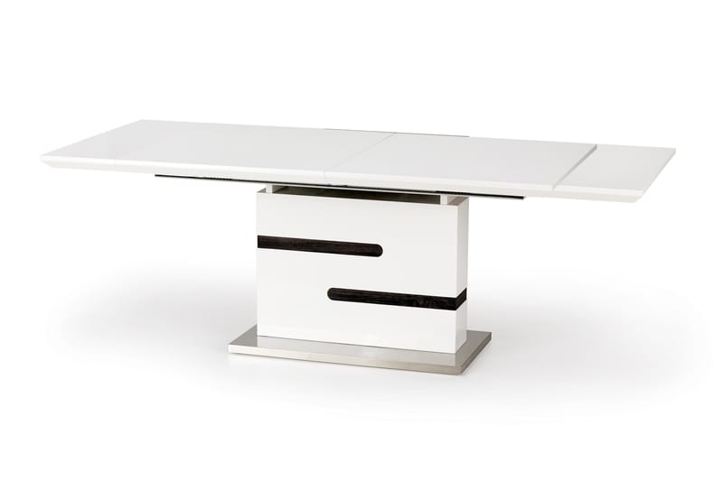 Tengalia Forlengningsbart Spisebord 160 cm - Hvit/Grå - Spisebord & kjøkkenbord