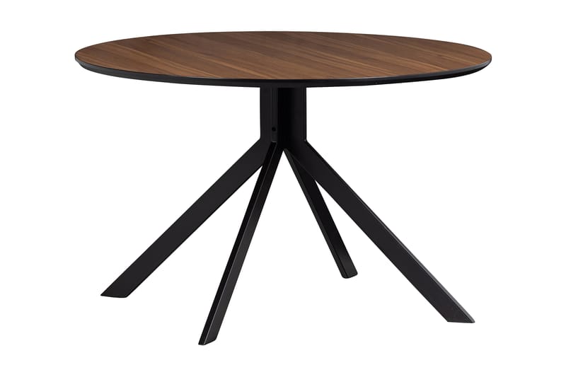 Tero Spisebord Rundt 120 cm - Valnøtt - Spisebord & kjøkkenbord