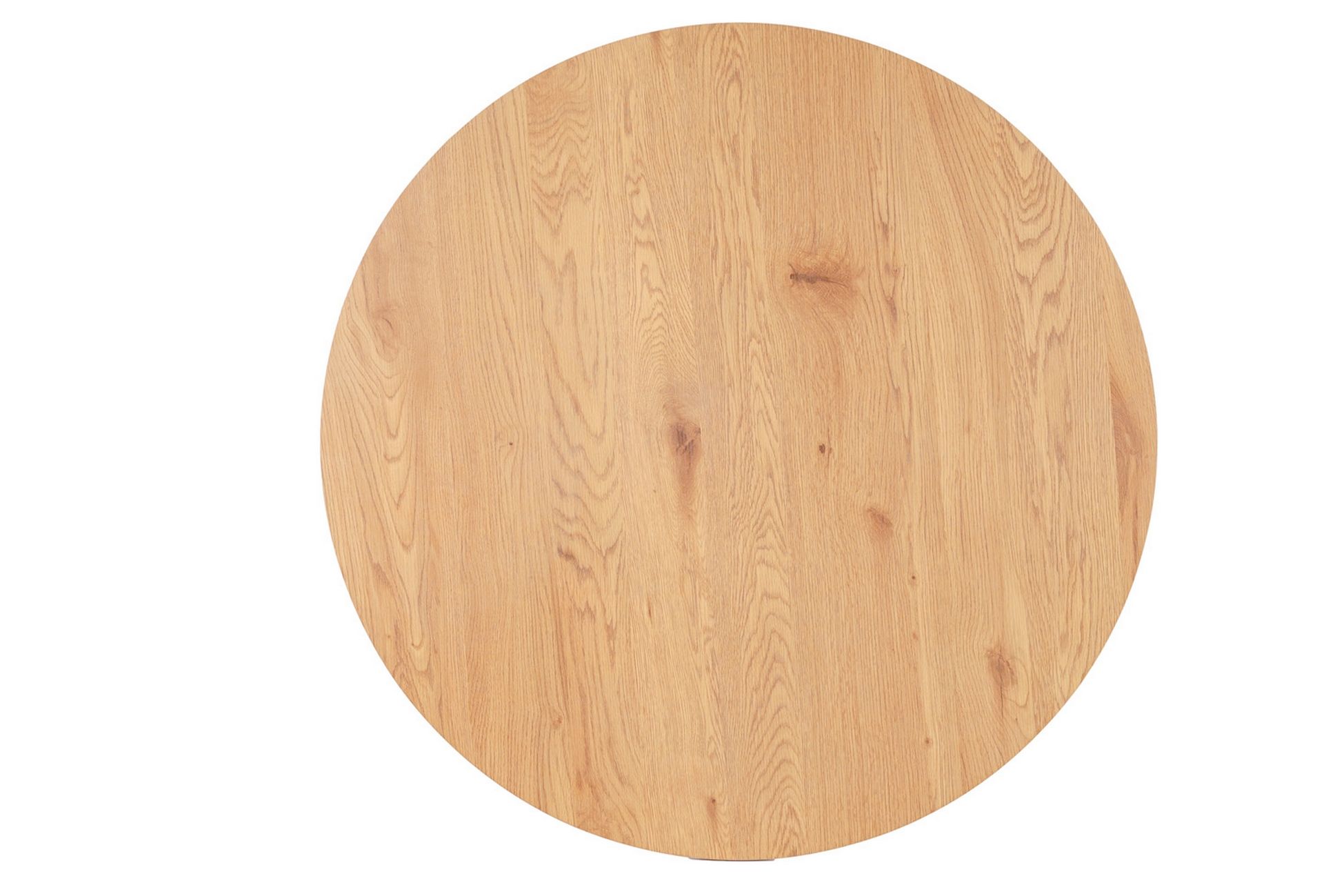Thaleia Spisebord 100 cm Rundt - Eik/Mattsvart - Møbler - Bord - Spisebord & kjøkkenbord